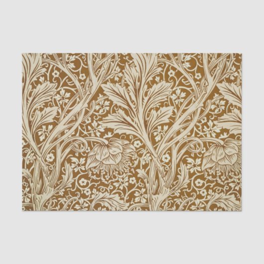 Klassieke William Morris Arcadia Bloemstuk Kunstpr Tissuepapier (Voorkant)