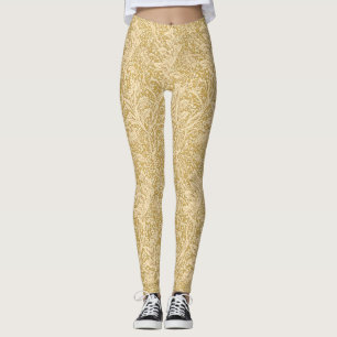 Klassieke William Morris Arcadia Goud Naadloos Leggings