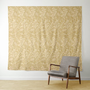 Klassieke William Morris Arcadia Goud Naadloos Wandkleed
