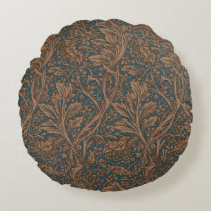 Klassieke William Morris Arcadia Naadloos Behangpa Rond Kussen