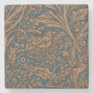 Klassieke William Morris Arcadia Naadloos Behangpa Stenen Onderzetter