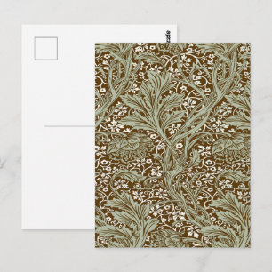 Klassieke William Morris Arcadia Naadloos Patroon Briefkaart