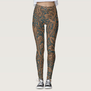 Klassieke William Morris Arcadia Naadloos Patroon Leggings