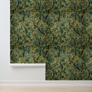 Klassieke William Morris-patronen bloemig groen Behang