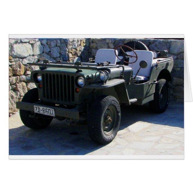 Klassieke Willy's Jeep. (Voorkant Horizontaal)