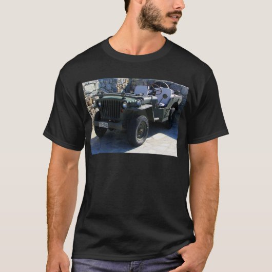Klassieke Willy's Jeep. T-shirt (Voorkant)