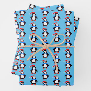Klassieke Winter Pinguïns Inpakpapier Vel