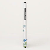 Klassieke witte bloemen Aangepaste naam Case-Mate iPhone Case (Achterkant/links)