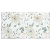 Klassieke Witte Bloemen Botanische Kussensloop (Voorkant-Links)