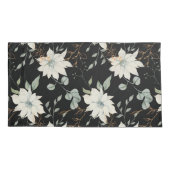 Klassieke Witte Bloemen Botanische Kussensloop (Achterkant-Links)