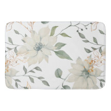 Klassieke Witte Bloemen Botanische Witte Achtergro