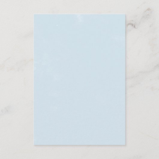 Klassieke Witte Bloemen Ontvangst Insteekkaart Informatiekaartje (Achterkant)