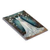 Klassieke witte jurk bruiloft notitieboek (Rechterzijde)