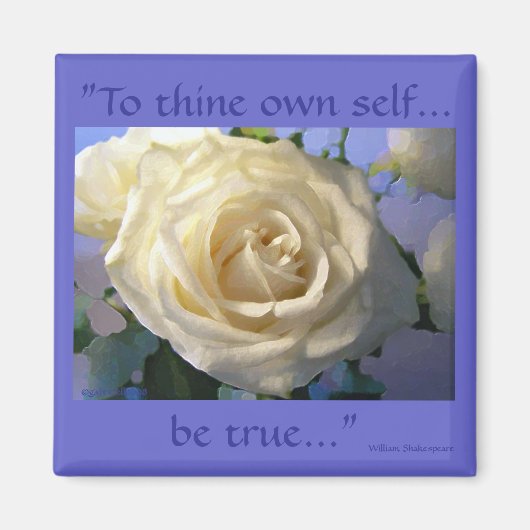 Klassieke witte magneet (Voorkant)