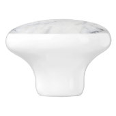 Klassieke witte marmeren textuur keramische knop (Zijkant)