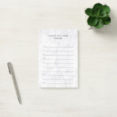 Klassieke witte marmeren to-do lijst post-it® notes (Kantoor)