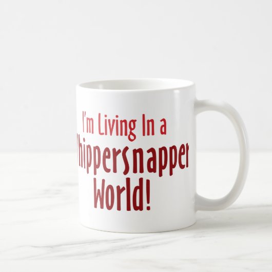 Klassieke witte Mok Whippersnapper (Rechts)