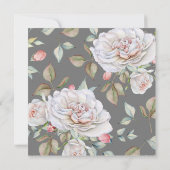 Klassieke witte Rose | Grijze bruiloft Website RSV (Achterkant)