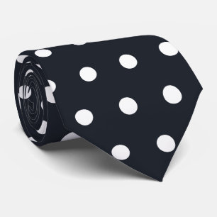 Klassieke witte stippen naadloos patroon stropdas