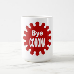 Klassieke witte vlek BYE CORONA Koffiemok