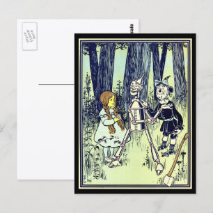 Klassieke Wizard of Oz, Dorothy Ontmoet de Blikken Briefkaart
