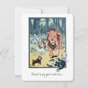 Klassieke Wizard of Oz, Jongens Verjaardagsfeestje Kaart