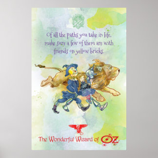 KLASSIEKE WIZARD OF OZ POSTER - Gele Bakstenen