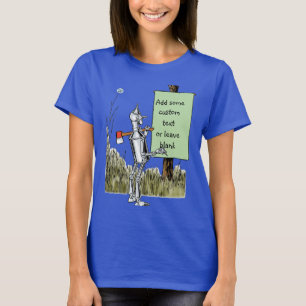 Klassieke Wizard of Oz, Tinman Leest Bord T-shirt