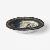 Klassieke, wolf & moon papieren kommen (Gebogen)