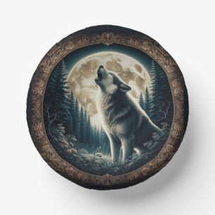 Klassieke, wolf & moon papieren kommen