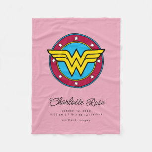 Klassieke Wonder Woman Nieuwe babygeboortelastje Fleece Deken