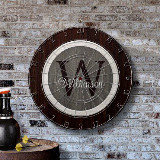 Klassieke Wood Hue Hickory and Cedar Dart Board Dartbord