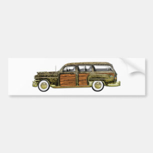 Klassieke Woody Station-wagon Bumpersticker