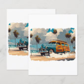 Klassieke Woody Wagon (Voorkant / Achterkant)