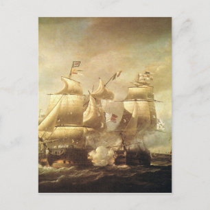Klassieke Zee Battle 1 Briefkaart