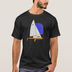 Klassieke zeilboot t-shirt