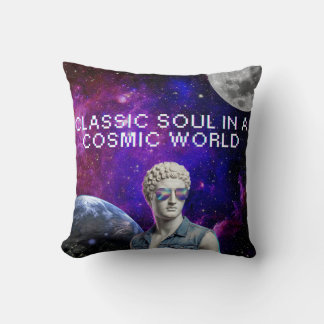 Klassieke ziel in een kosmische wereld kussen