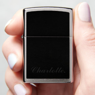 Klassieke Zippo aansteker met naamaanpassing
