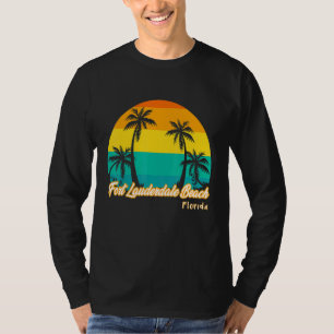 Klassieke Zonsondergang Fort Lauderdale Beach FL Z T-shirt