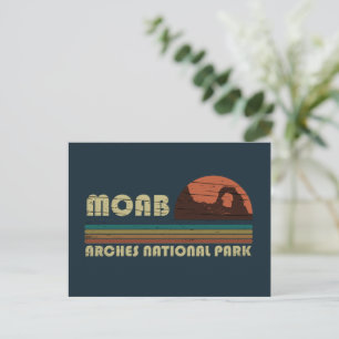 Klassieke Zonsondergang Moab Utah - Arches Nationa Feestdagenkaart
