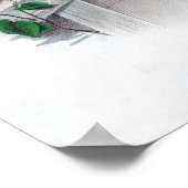 Klassieke zoölogische eitching - Barn Swallow Poster (Hoek)