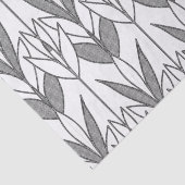 Klassieke zwart-wit art deco bloempatroon chic tissuepapier (Detail)