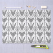 Klassieke zwart-wit art deco bloempatroon chic tissuepapier (Craft)