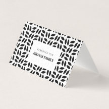Klassieke zwart-wit geometrische bloemige bruiloft
