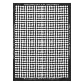 Klassieke zwart-wit, gepersonaliseerd tafelkleed (Voorkant)