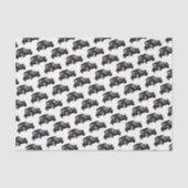 Klassieke  zwarte auto tissuepapier (Voorkant)