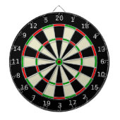 Klassieke zwarte en witte dartboard dartbord (Voorkant)