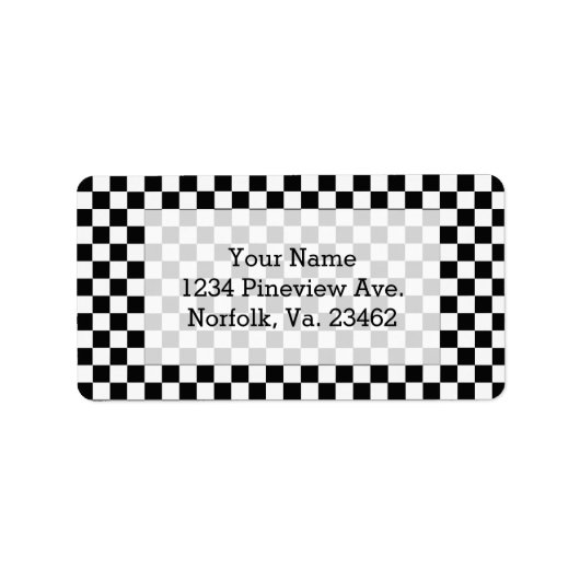 Klassieke zwarte en witte kast door STaylor Etiket (Voorkant)