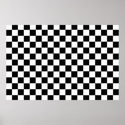 Klassieke zwarte en witte kast poster (Voorkant)