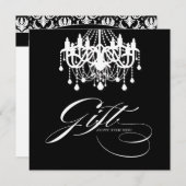 Klassieke zwarte en witte luchters (Voorkant / Achterkant)